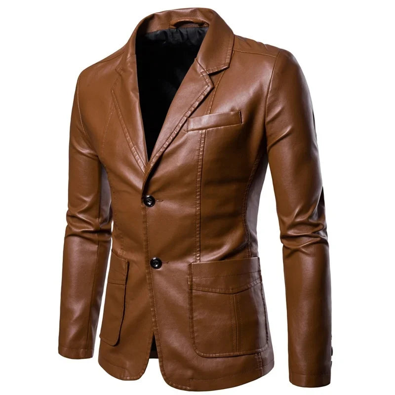 Meztli | Blazer de Piel Vintage
