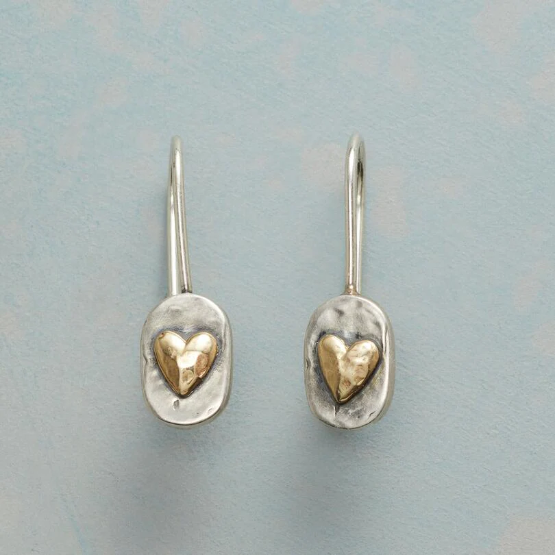 ÉCLAT™ — Pendientes Corazón Plata y Oro
