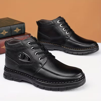 SIERRA™ | Botas de Trabajo de Cuero Genuino con Forro Térmico