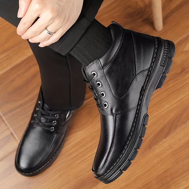 SIERRA™ | Botas de Trabajo de Cuero Genuino con Forro Térmico