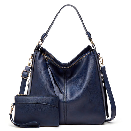 MEZTLI™ – Bolso hobo Valentina de cuero vegano con cartera incluida