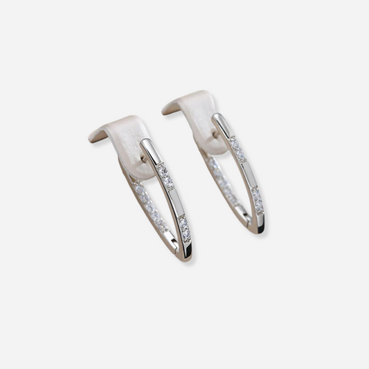ÉCLAT™ — Pendientes Sylvia con Zirconias Brillantes