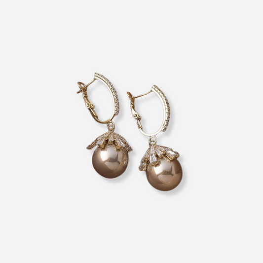 ÉCLAT™ — Pendientes Malia Colgantes con Perlas