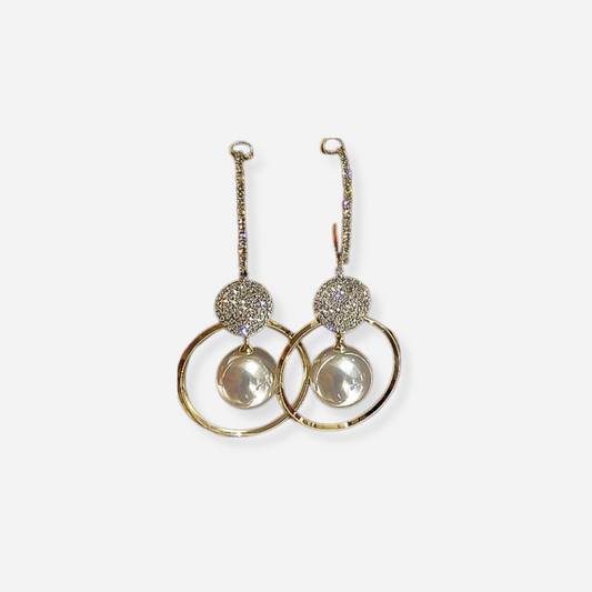 ÉCLAT™ — Pendientes Zerra con Perlas y Zirconias