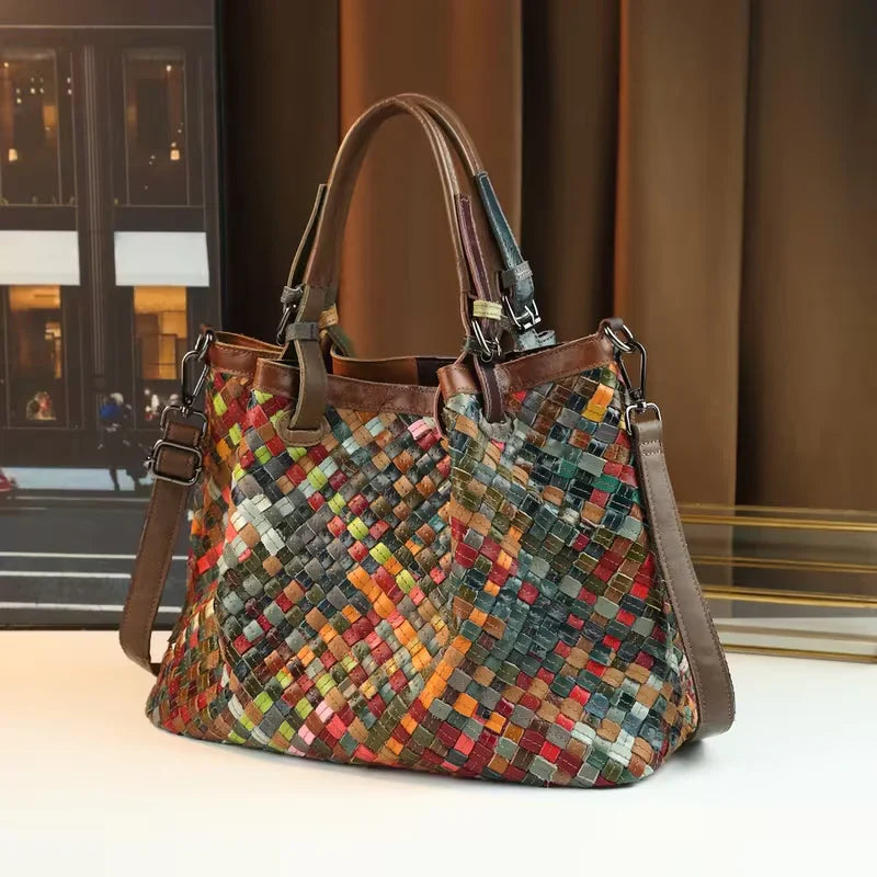 MEZTLI™ – Bolso Marina estilo patchwork