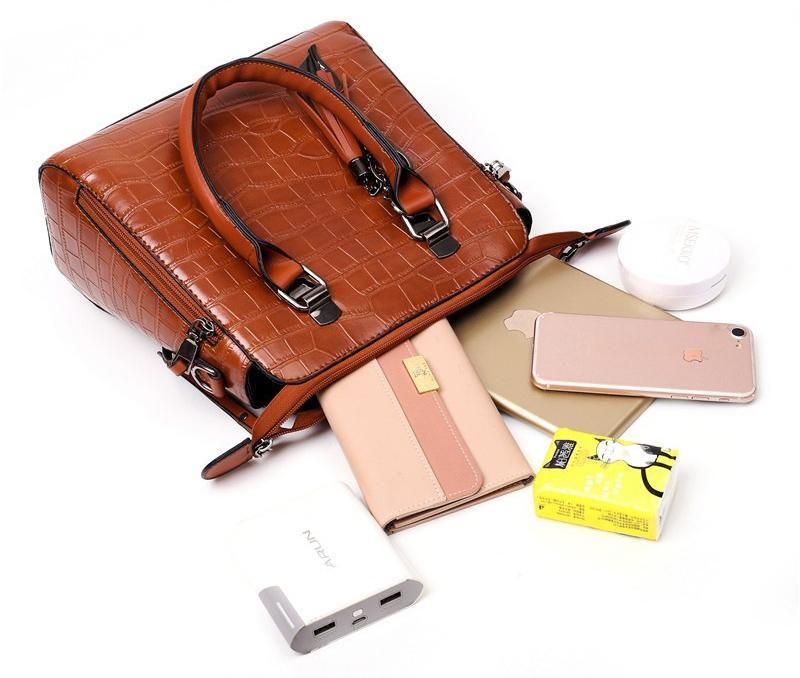 MEZTLI™ – Set Evelyn de 4 bolsos de cuero vegano
