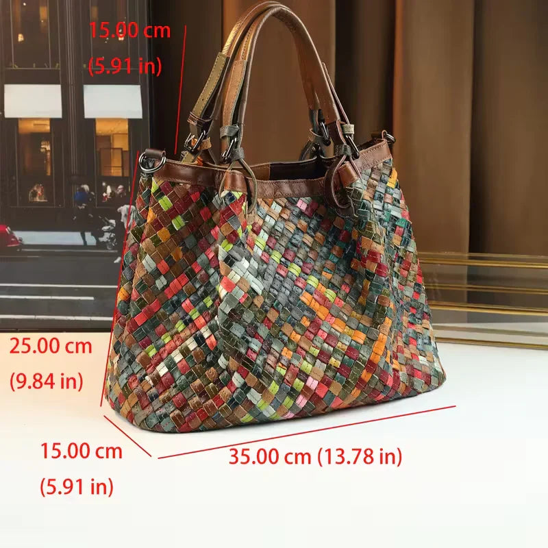 MEZTLI™ – Bolso Marina estilo patchwork
