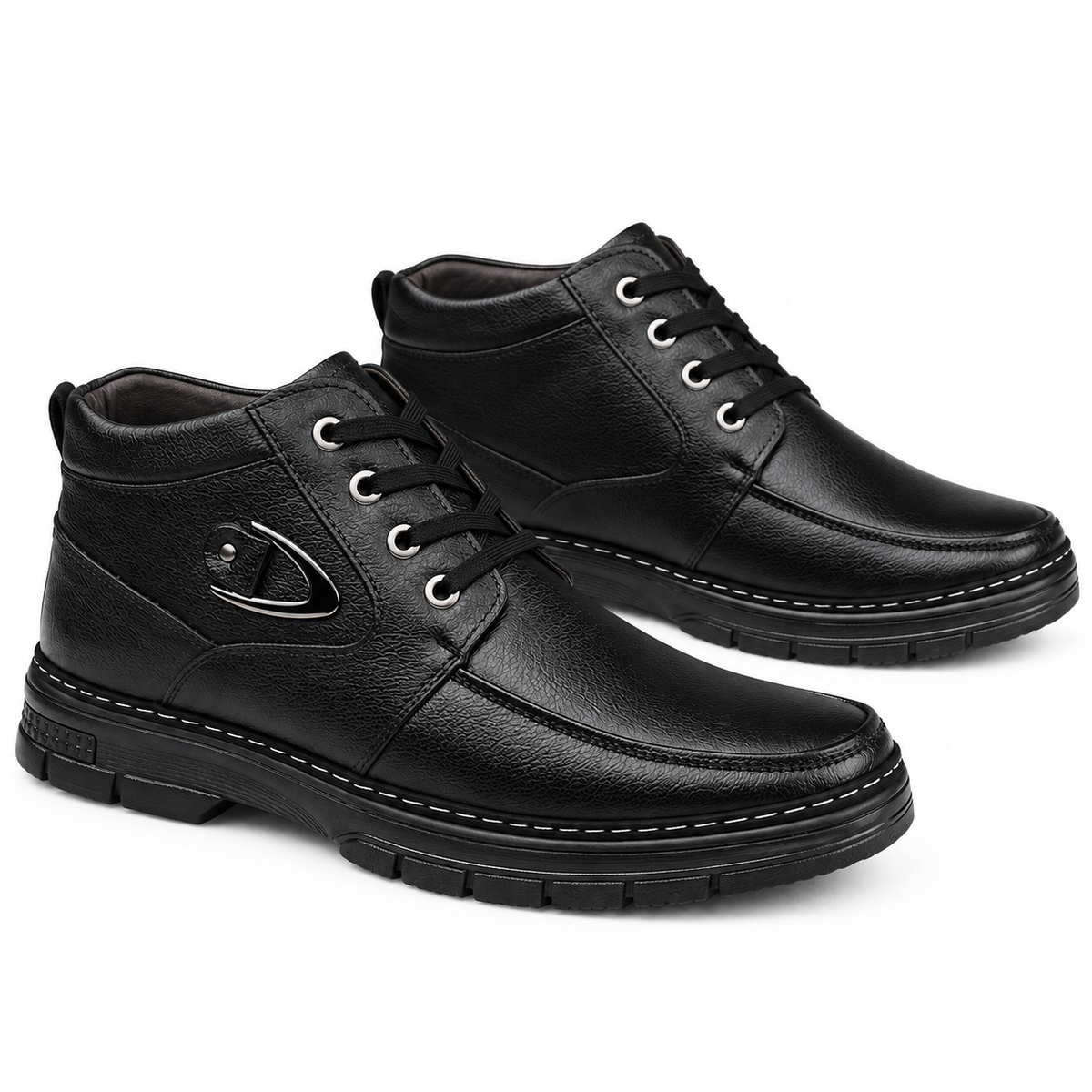 SIERRA™ | Botas de Trabajo de Cuero Genuino con Forro Térmico