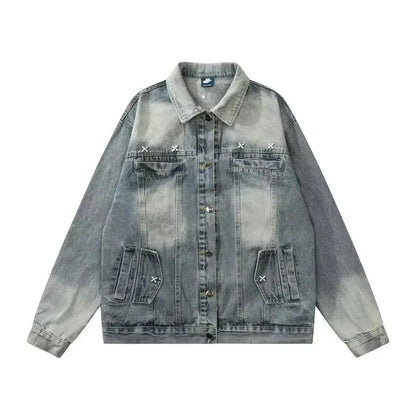 Chaqueta vaquera vintage desgastada