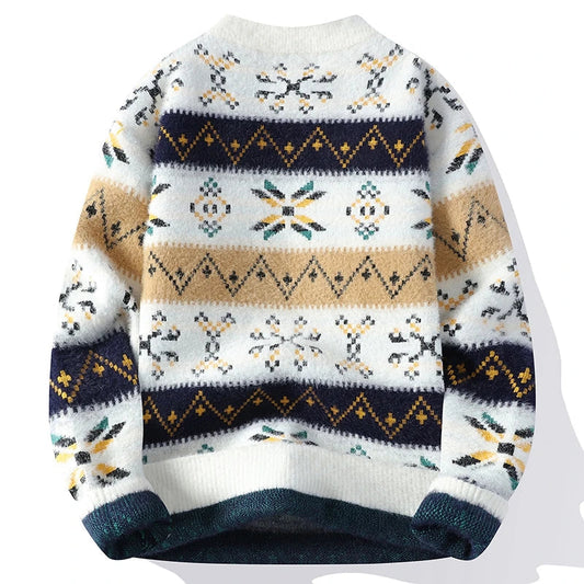 TRAMA™ | Suéter Vintage de Cachemira con Estampado