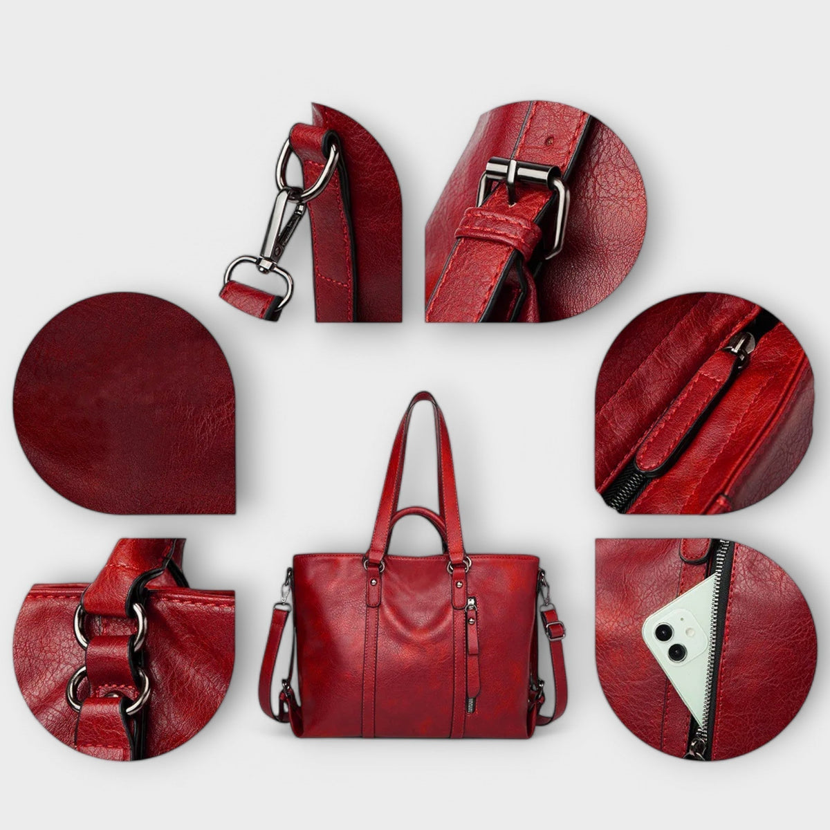 MEZTLI™ – Bolso Huda de cuero vegano