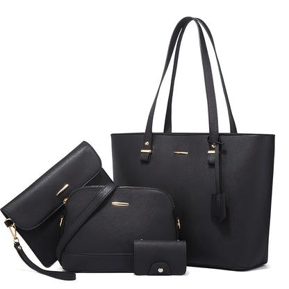 MEZTLI™ – Set Amelia de 4 bolsos de cuero vegano