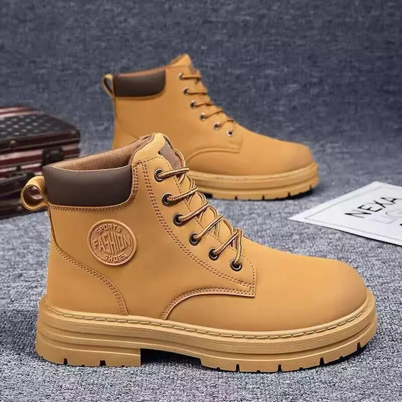 Botas Altas con Agujetas Estilo Biker