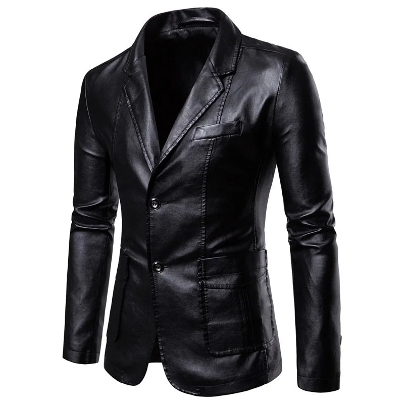 Blazer de Piel Vintage