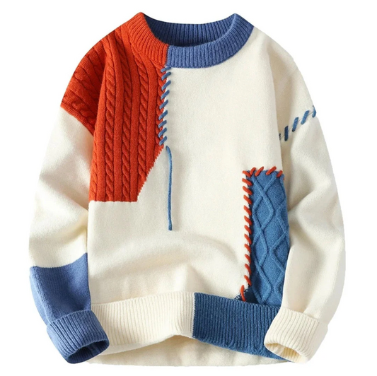 TRAMA™ | Suéter Patchwork