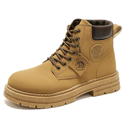 Botas altas con agujetas estilo biker
