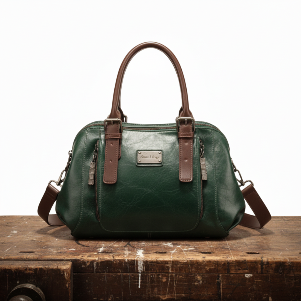MEZTLI™ – Bolso cubo Alma de cuero vegano rojo