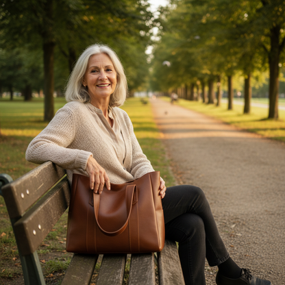 MEZTLI™ – Bolso Noga de cuero vegano elegante