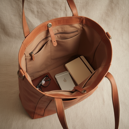 MEZTLI™ – Bolso Laura de cuero vegano elegante