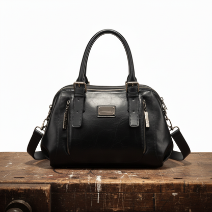 MEZTLI™ – Bolso cubo Alma de cuero vegano rojo
