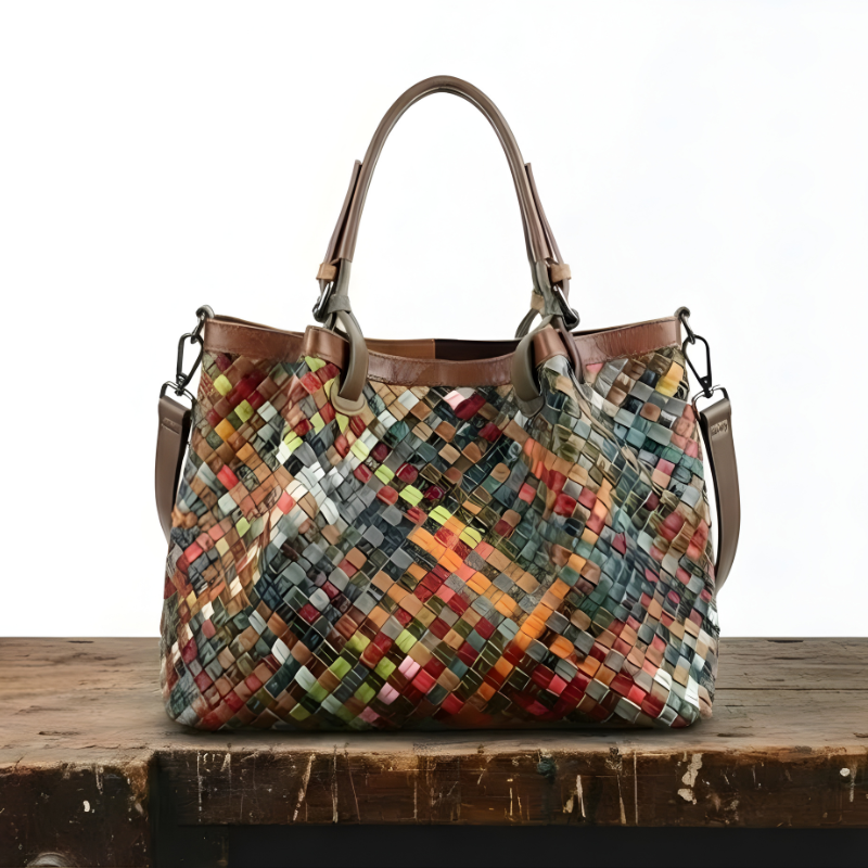 MEZTLI™ – Bolso Marina estilo patchwork