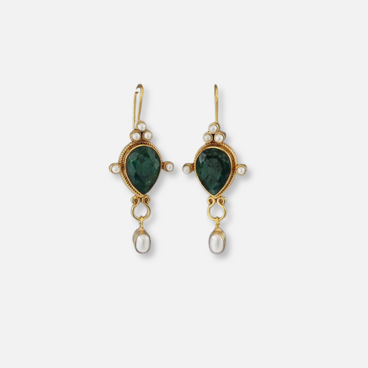 ÉCLAT™ — Pendientes Gaby Vintage con Perlas